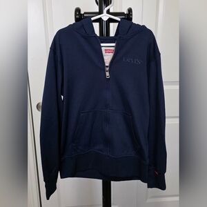 Levi's Dark Blue Zip-Up Boy's Hoodie